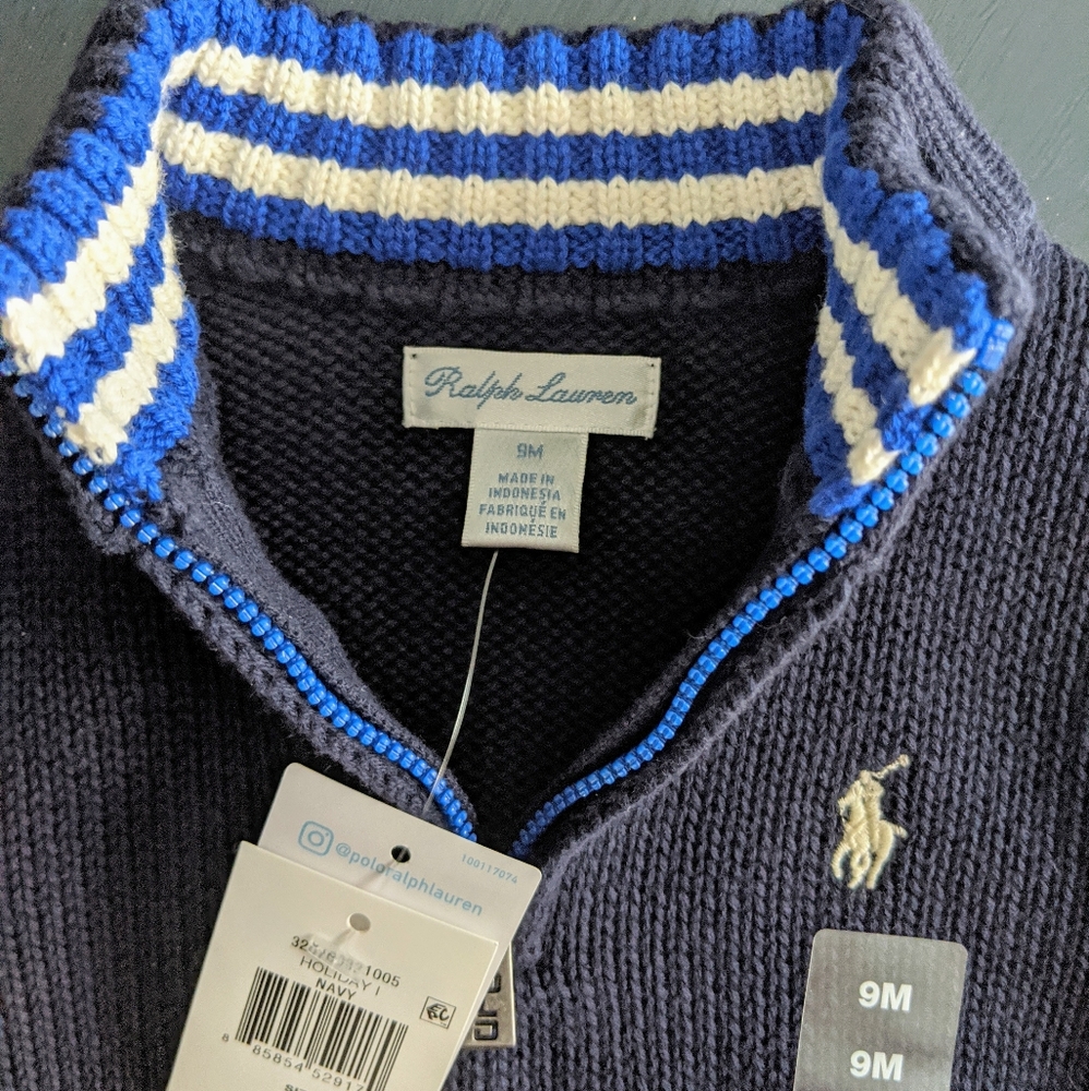 Ralph Lauren Polo quarter-zip sweater